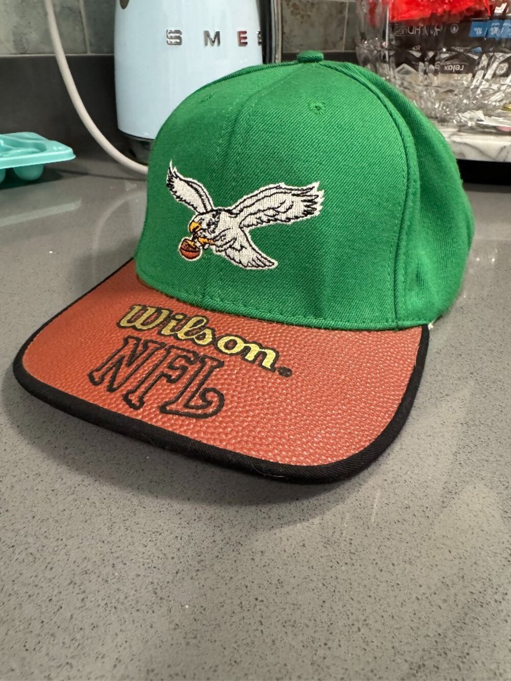 Philadelphia Eagles Wilson Football Kelly Green Hat